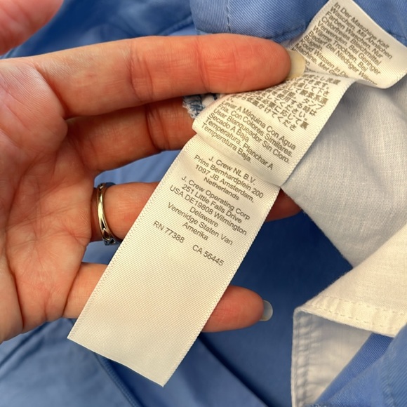 J.Crew Factory 9" Frankie bermuda chino short blue AL569 Size 8. NWOT - Picture 6 of 13